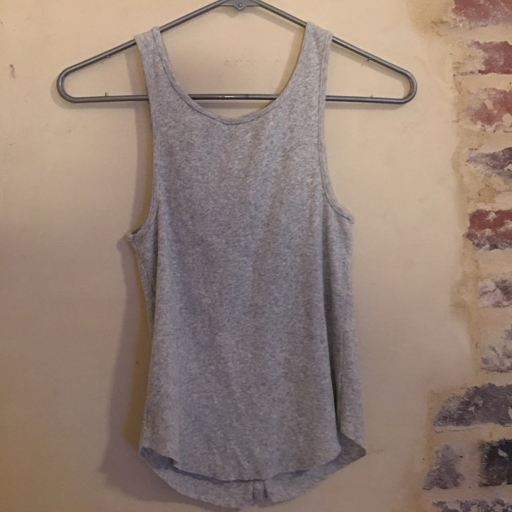 Gray Button-up Tank - Picture 2 of 3